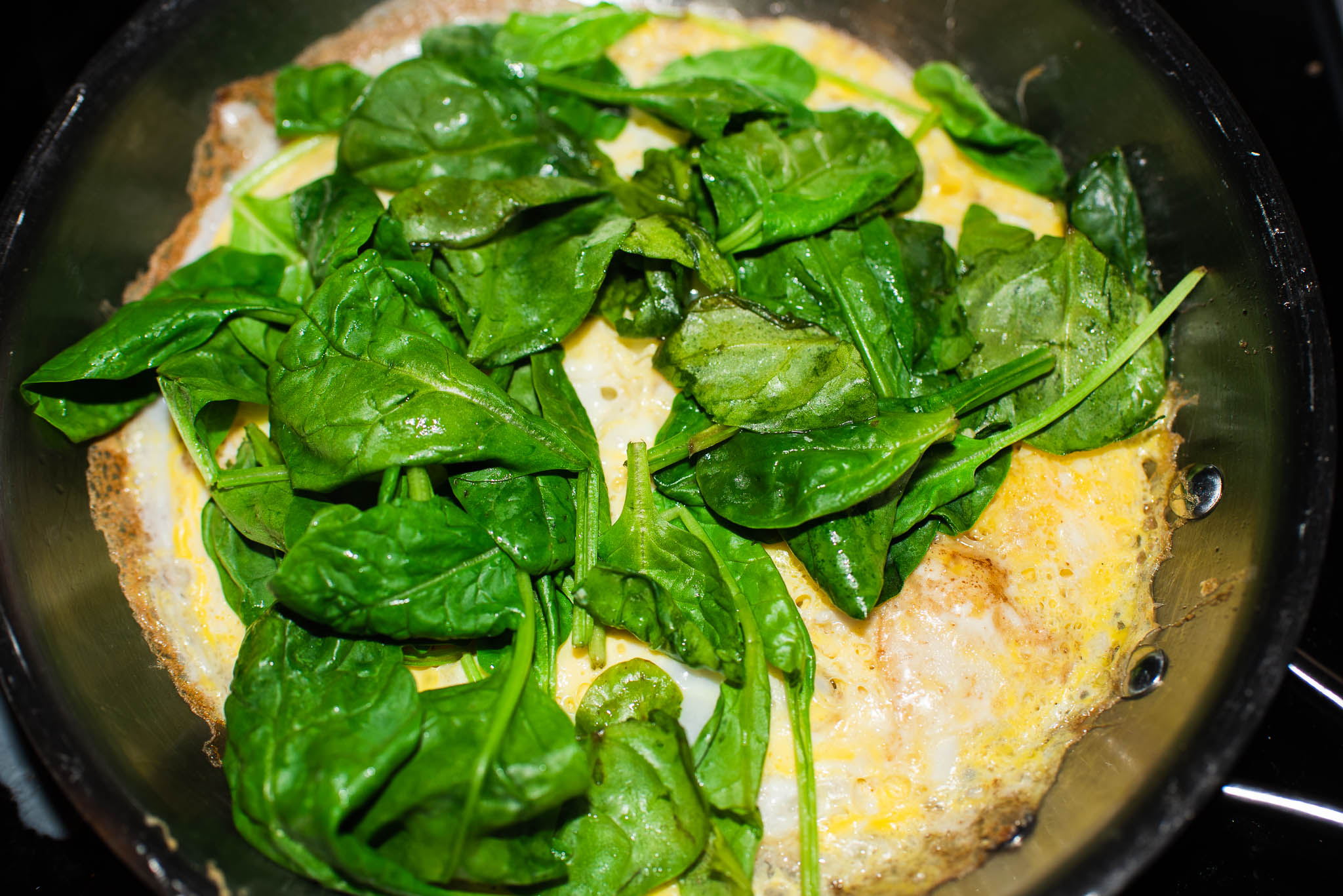 Easy Spinach And Cheese Omelette - The Lakes Kitchen