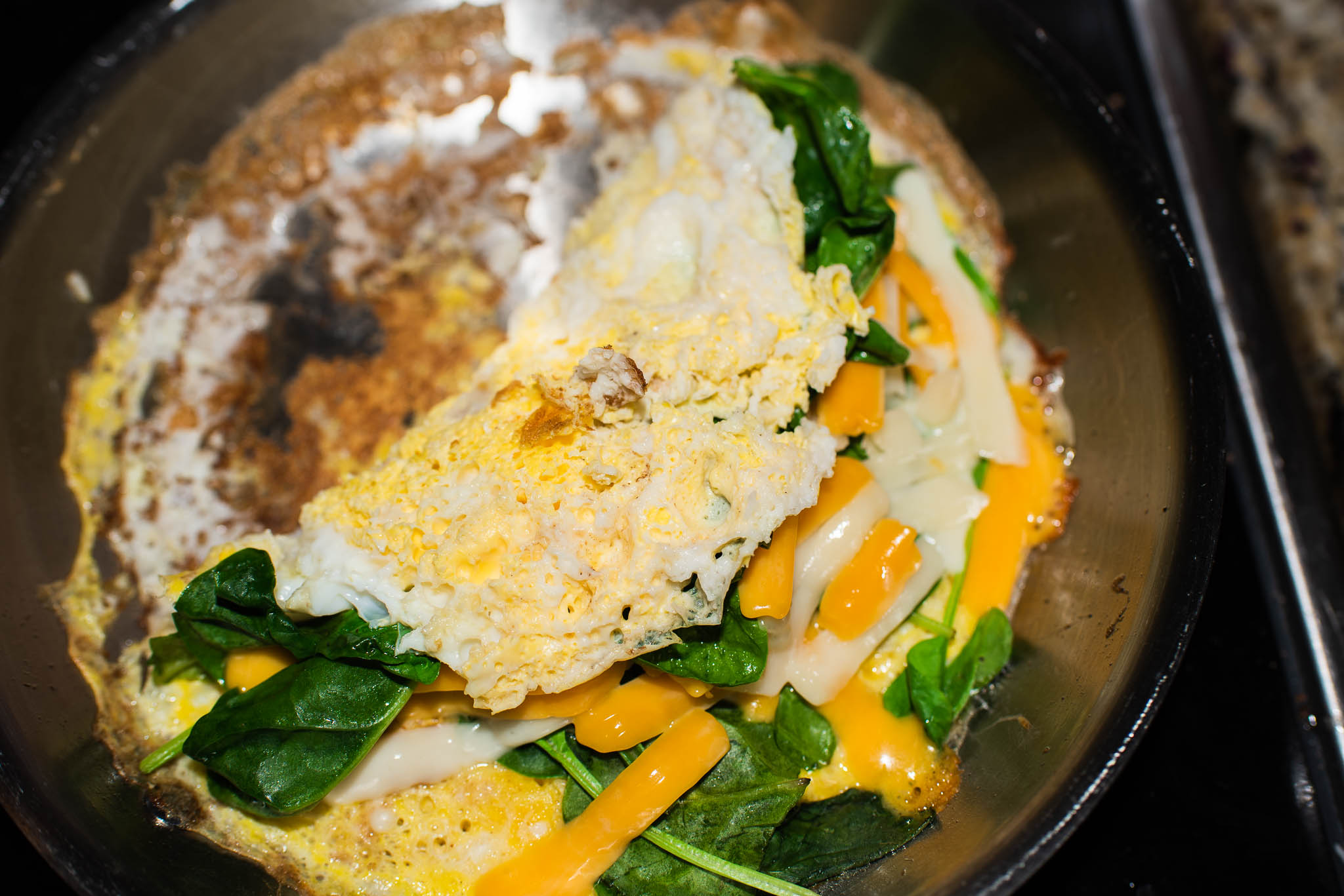 Easy Spinach And Cheese Omelette - The Lakes Kitchen